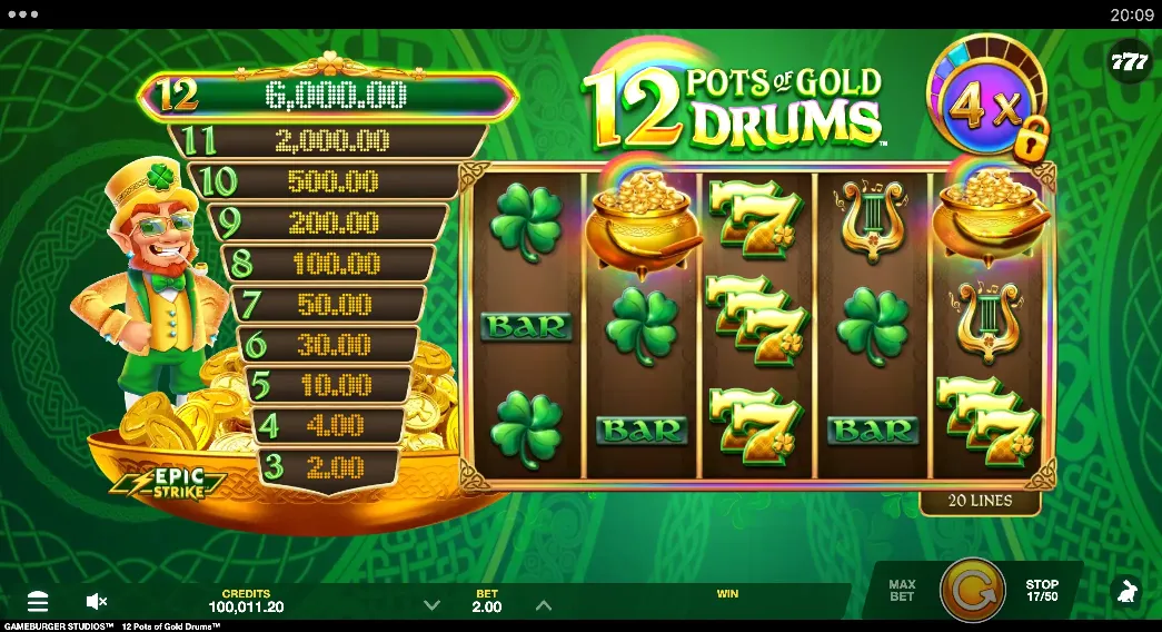 12 Pots of Gold Drums